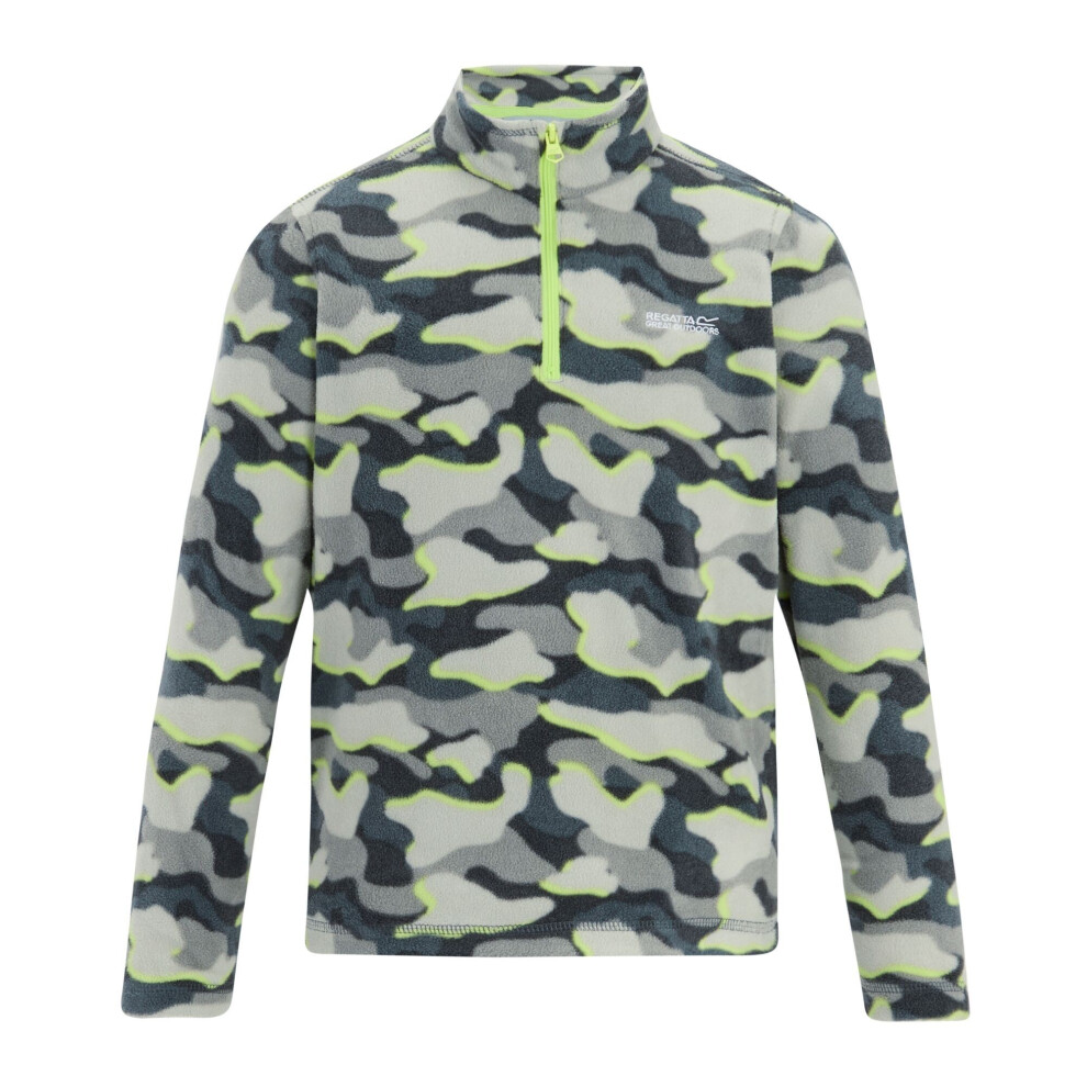 Regatta (15-16 Years, Dark Storm) Childrens/Kids Hot Shot Ii Camo Fleece Top