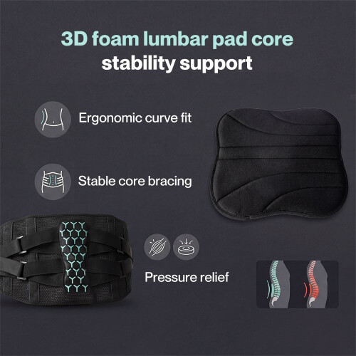 Centra Lumbar Support Belt Adjustable Lower Back Bracke for Men Breathable 120cm 2