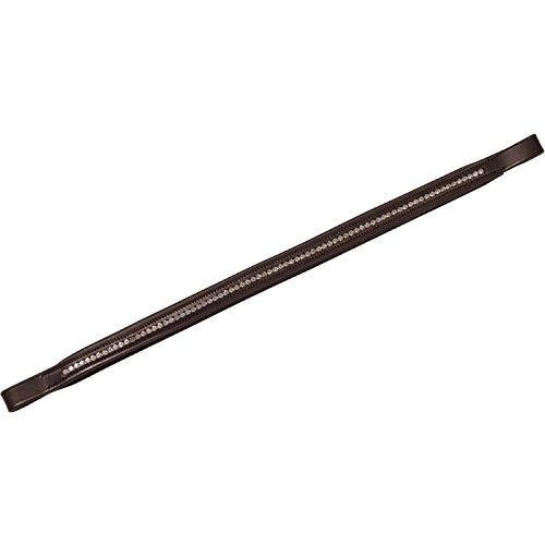 (Full, Brown) Collegiate Diamante Leather Browband