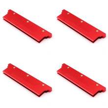 4X RAM Heatsink Radiator Koeling Koellichaam Koeler voor DDR2 DDR3 DDR4 Desktop Geheugen Warmteafvoer Pad Rood