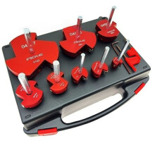 8PCS PVC Pipe Reamer Tool Set, Multi-Size Deburring & Chamfer Kit for 0.5"-4" Pipe, Ideal for Plumbing Installation