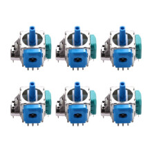6 Stück Elektromagnetische Joysticks für TMR, Elektromagnetische Anti-Drift-Joystick-Controller, Reparatur- und Ersatzteil für Gaming