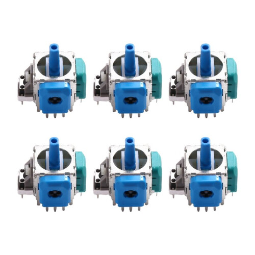6Pcs Electromagnetic Joystick for  TMR Electromagnetic Anti Drift Joystick Controller Repair Replacement Gaming
