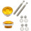 2 PCS Push Button Quick Release Hood Bonnet Pins Lock Clip Car Bumper  Kit Gold 1