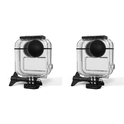2X Waterproof Camera Case for  MAX Panoramic Sports Camera Bezel Underwater Protective Case Diving Accessories