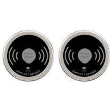 2X Ingebouwde 60 mm Waterdichte Draadloze Desktoplader met USB C Type-C Oplaadpoorten voor op Kantoor en Andere Plekken