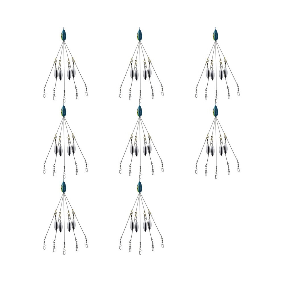 8X Alabama Umbrella Rigs For Bass Stripers Fishing, Freshwater Fishing Swimbait Lures Rig Kit, 6031795046342