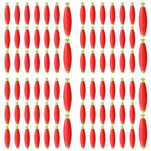 80 Pieces Fishing Bobbers Weighted Foam Snap Float Weighted Bobbers for Fishing Tackle Accessories Fishing Supplies