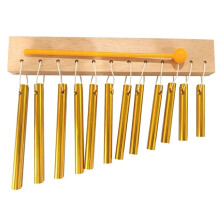 12 Noten Bar Chimes Metaal Slaginstrument Orff Windgong met Klopper voor Muziektherapie Kinderen Educatie
