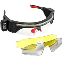 Multifunctional Glasses LED Glasses Rechargeable Headlight 8 Modes Type-C Rechargeable for Night Camping Fishing Cycling