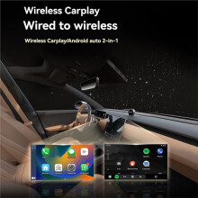2in1 Wireless Carplay Android AUTO Adapter Bluetooth5.0+WiFi Wired CarPlay to Wireless Carplay USB AI Box A