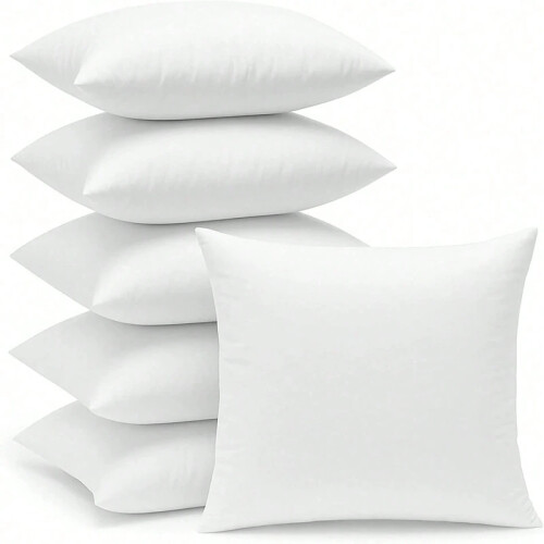 Conjunto de 2 Enchimentos de Almofada Macios para Sofá, Viagem e Decoração de Casa (45*45)