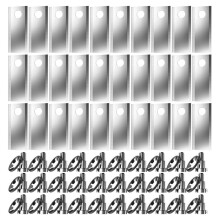 30Pcs Replacement Blades with Screws for Belrobotics Bigmow /Stiga /Etesia Robotic Lawnmower Blades Replacement