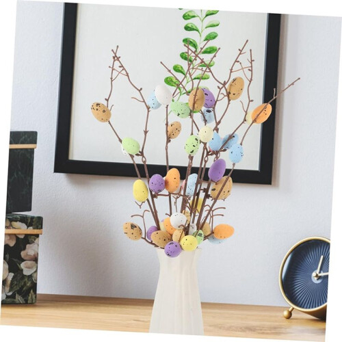 10-Piece Easter Egg Branches, Easter Party Centerpieces, Artificial Plant Easter Eggs 2
