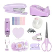 Offices Desk Accessories, Offices Supplies Set, Offices Supplies for Desk for Women Violet