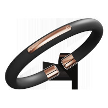 (SH02 Black) Silicone Mosquito Repellent Bracelet with 6 Replacement Sticks for Adults, Kids & Babies