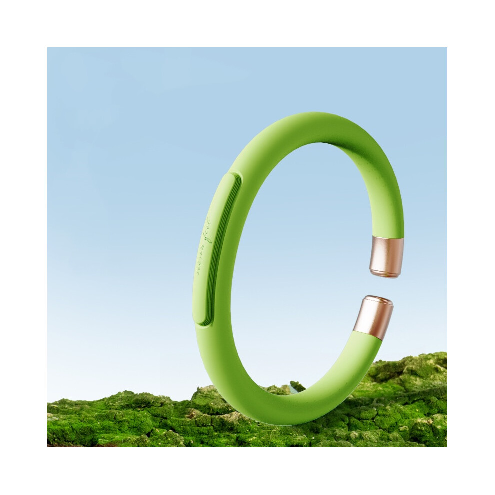 Gopatriot Memory (Sh02-1 Green) Silicone Mosquito Repellent Bracelet With 6 Replacement Sticks For Adults, Kids & Babies