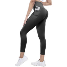 (S) Women's Black Leggings with Pockets – High Waist, Sport, Comfortable, Premium Quality