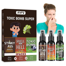 (3-pack) April Fools' Day Gag Fart Spray, Funny Prank Toy, Stinky Odor Entertainment Spray, Party Practical Joke Gift