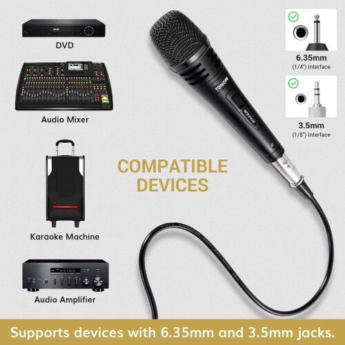 TONOR Professional Vocal Microphone for Singing with 16.4ft/ 5M XLR Cable 1