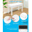 MUSTAR Piano Bench Keyboard Stool with Storage, 74x33x47cm PU Leather 3