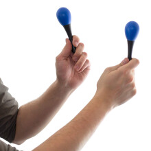 TIGER MAR28-BL Mini Egg Maracas Childrens Percussion Shaker Instrument Blue One Pair