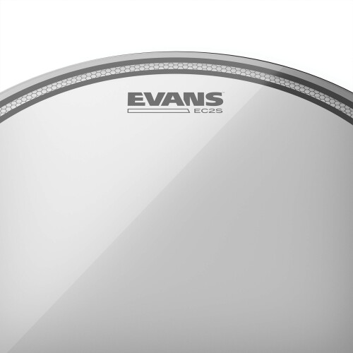 Evans Drum Heads - EC2S Clear Tom Drumhead, 6 Inch 1