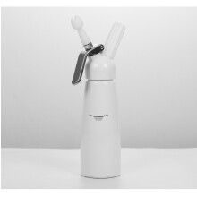 (White) Whipped Cream Dispenser Portable Aluminum Cream Foam Gun Cake Piping Gun Siphon Squeeze Bottle Kitchen Dessert Tool