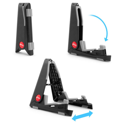 Tiger UAC21-BK Ukulele Stand Portable, Foldable A-Frame Stand - Black 1