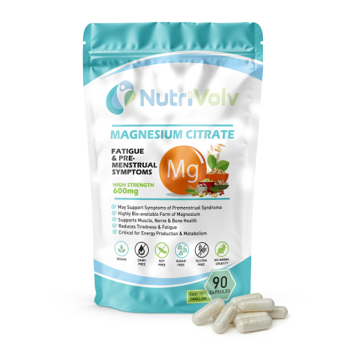 NutriVolv Magnesium Citrate 600mg Capsules 90 Pack