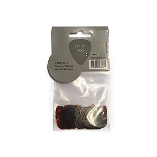 Fender Fender 098-0451-700 451 Shape Picks, 12 Count, Shell, Thin 2