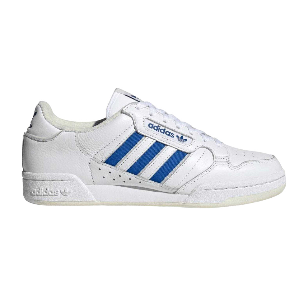 Adidas (6 Uk, White) Mens Originals Continental 80 Stripes Leather Trainers
