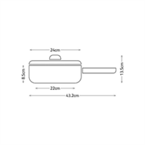 Judge Judge Essentials Saute Pan 24cm - Silver 2