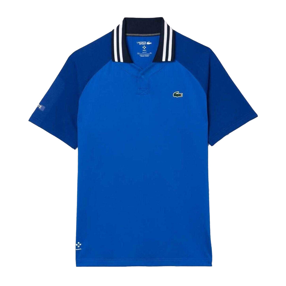 Lacoste (M, Blue) Mens Daniil Medvedev Polo Shirt