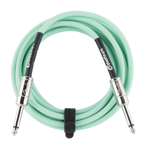 Fender Fender 10' Contour Instrument Cable, Seafoam Green 1