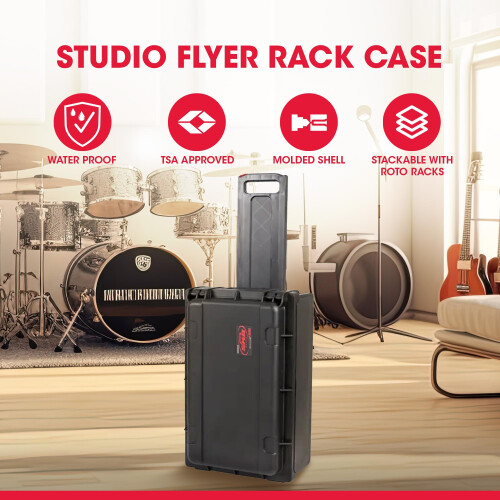 SKB 1SKB-ISF2U Case for 2U Studio Flyer 1