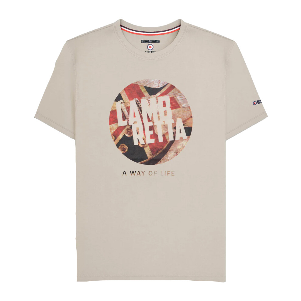 Lambretta (3Xl, Jetstream) Mens Union Jack T-Shirt Multicoloured
