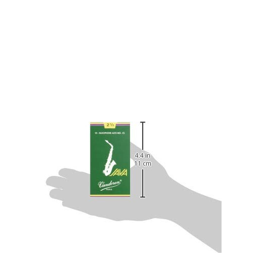 Vandoren "Java" Alto saxophone reeds, box of 10 - Strength 2,5 2