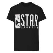(5-6 Years, Black) Flash Boys TV STAR Laboratories T-Shirt