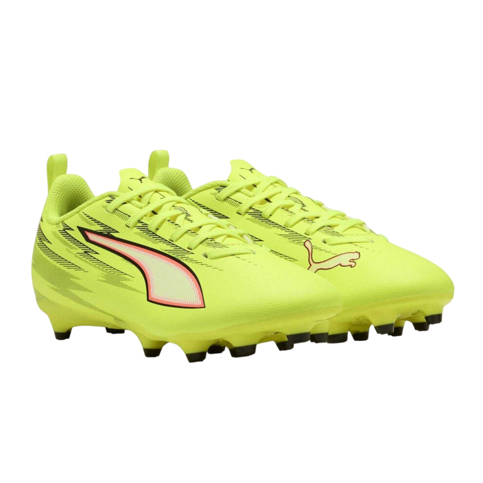 Puma (12 Uk Child, Yellow/Black) Childrens/Kids Ultra 5 Play Firm Ground Football Boots