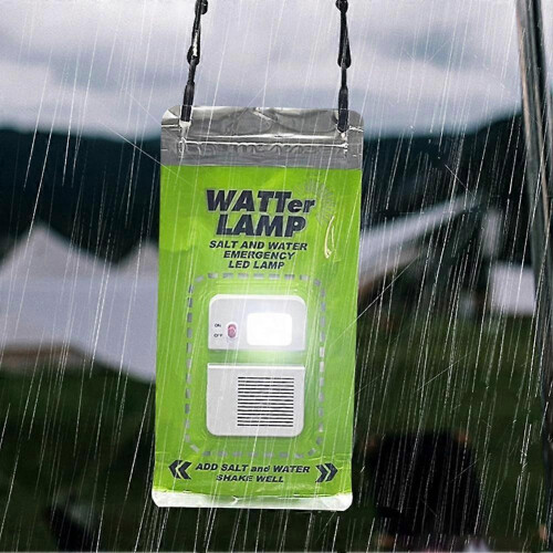 Saltwater Powered LED Lamp - Emergency Light, 240H Runtime, No Battery 2