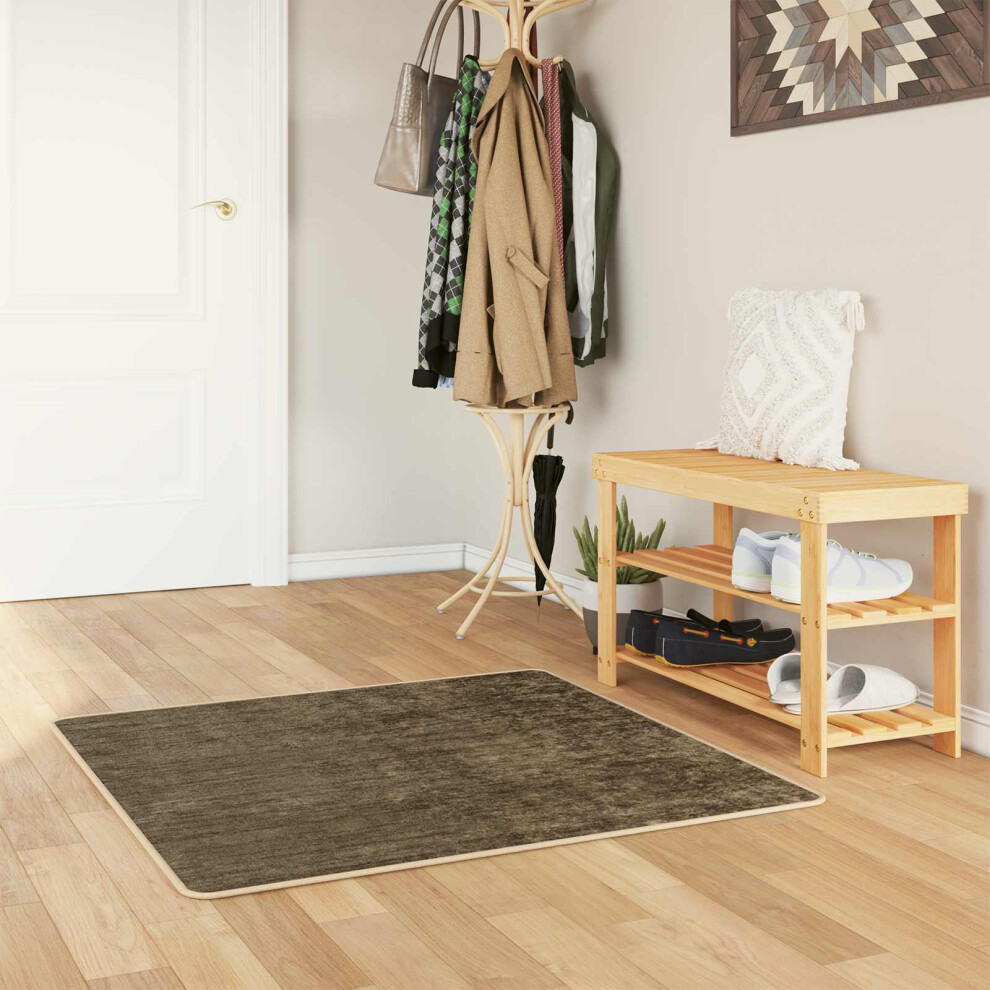 Vidaxl Rug Runner Marsa Forest 100 X 100 Cm Polyester And Pvc Green