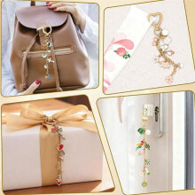 316Pcs Keychain Making Kit, DIY Charms Jewelry Set with Chains, Hooks, Rings & Tools for Gifts
