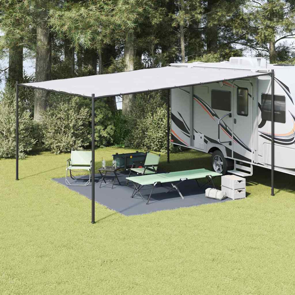 Vidaxl Tent Carpet Folding Blue And Grey 400 X 300 Cm Polyethylene