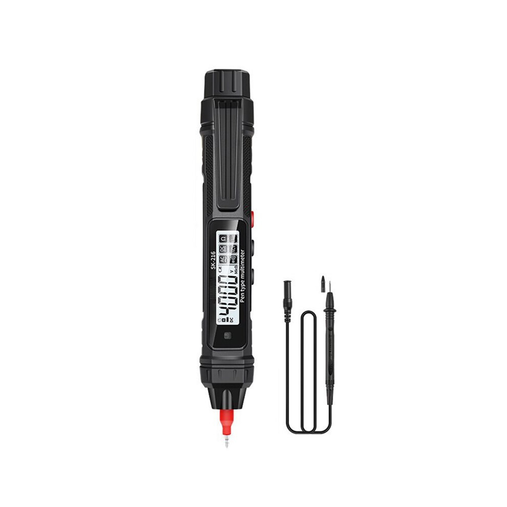 Sk-216 2In1 Pen Multimeter Voltage Tester Auto Range Electrical Test Pencil Meter Ohm Ncv Voltage Current Measurement 4712663376878