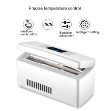 Insulinekoelbox met Botsingsbeveiliging, Oplaadbaar LCD-Display, Insulinekoelkast met Alarm en Herinneringsfunctie, Directe Koeling, EU