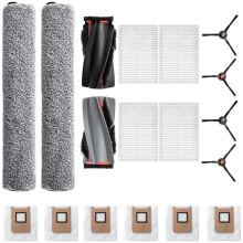Accessoires voor de voor  Omni C28/voor  C28 Robotstofzuiger: 1 Rolborstel, 2 Dweilrollen, 4 Filters, 4 Zijborstels, 6 Stofzakken