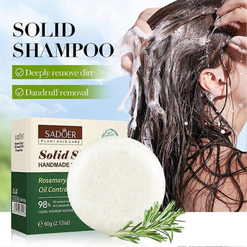 SADOER Solid Shampoo Bar with Rosemary Extract Oil Control and Dandruff Removal 1