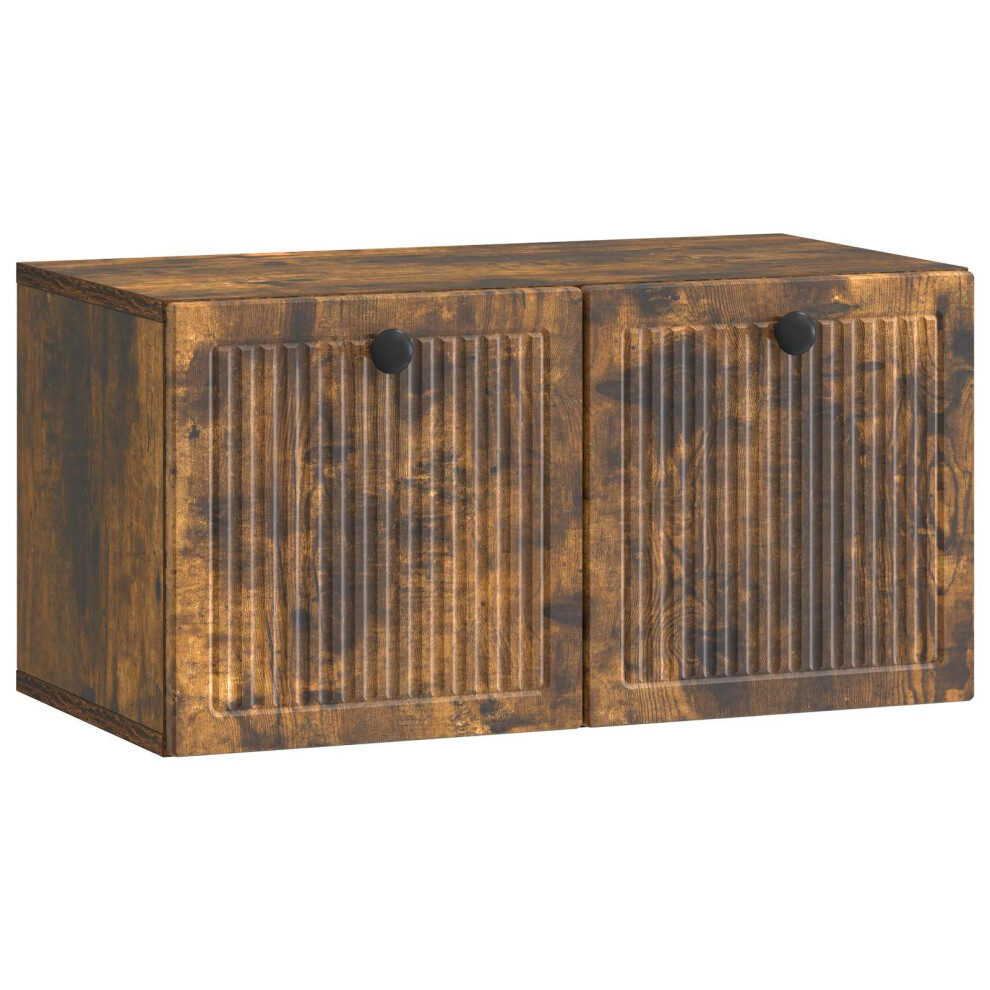 Vidaxl Wall-Mounted Tv Cabinet Smoked Oak 59.5 X 31 X 30 Cm