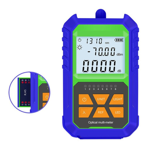 3 in 1  Rechargeable Optical Power Meter Optical Fiber Tester Optical Failure LED Frequency Identification -70.+6 2